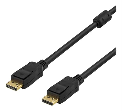 Deltaco DisplayPort 1.2 -kaapeli, jossa 4K, 5 m, musta
