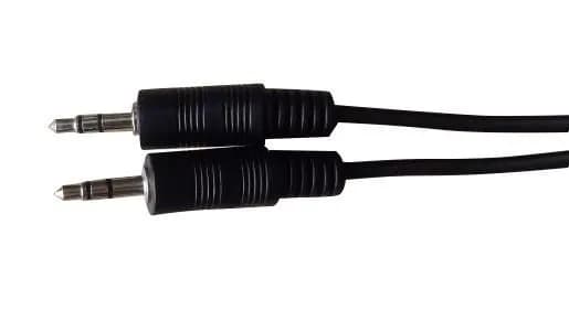 MicroConnect AUDLL5 3,5 mm kullattu -audiokaapeli, 5 m, musta