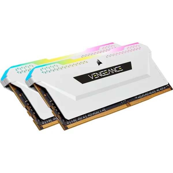 Corsair VENGEANCE RGB PRO SL 16 Gt (2 x 8 Gt) DDR4 3200 MHz, CL16 -muisti, valkoinen (XMP)