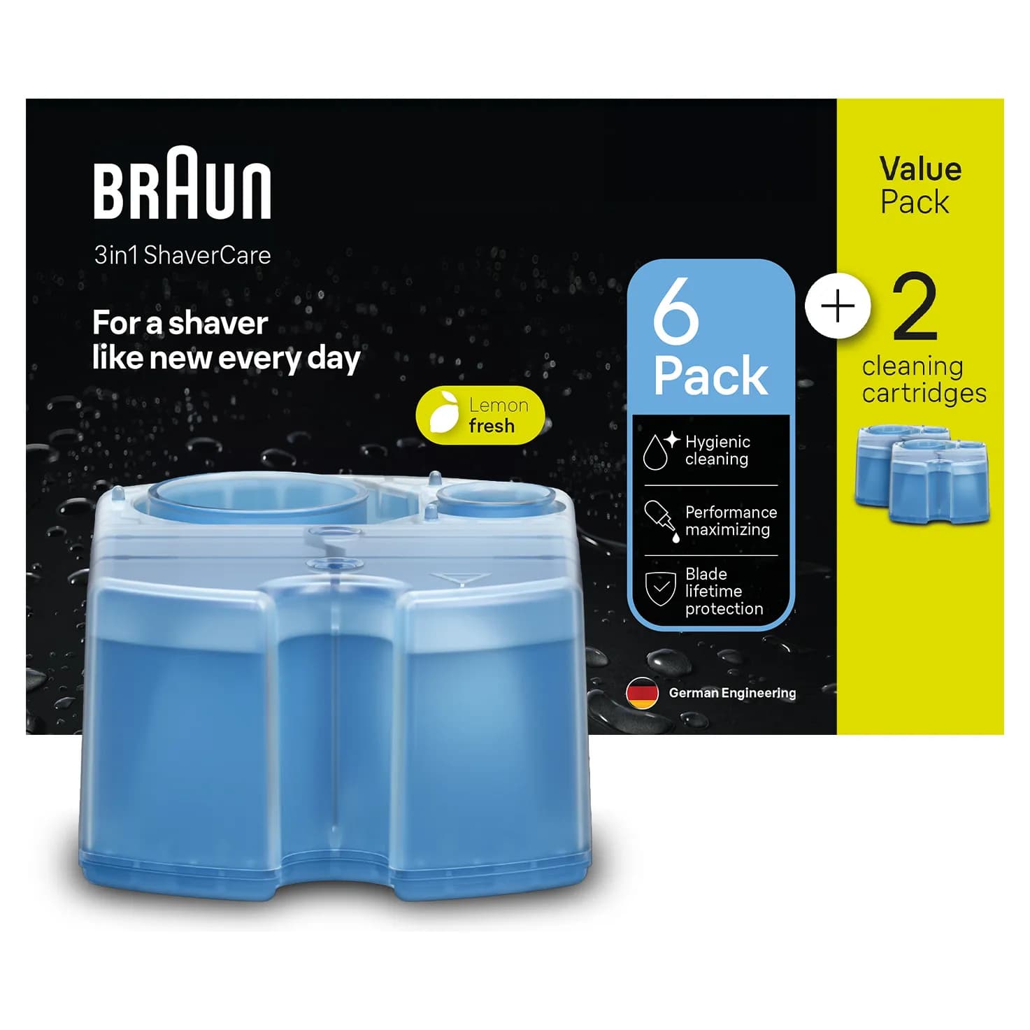 Braun 3-i-1 ShaverCare SmartCare Center täyttöpatruunat, 8 kpl