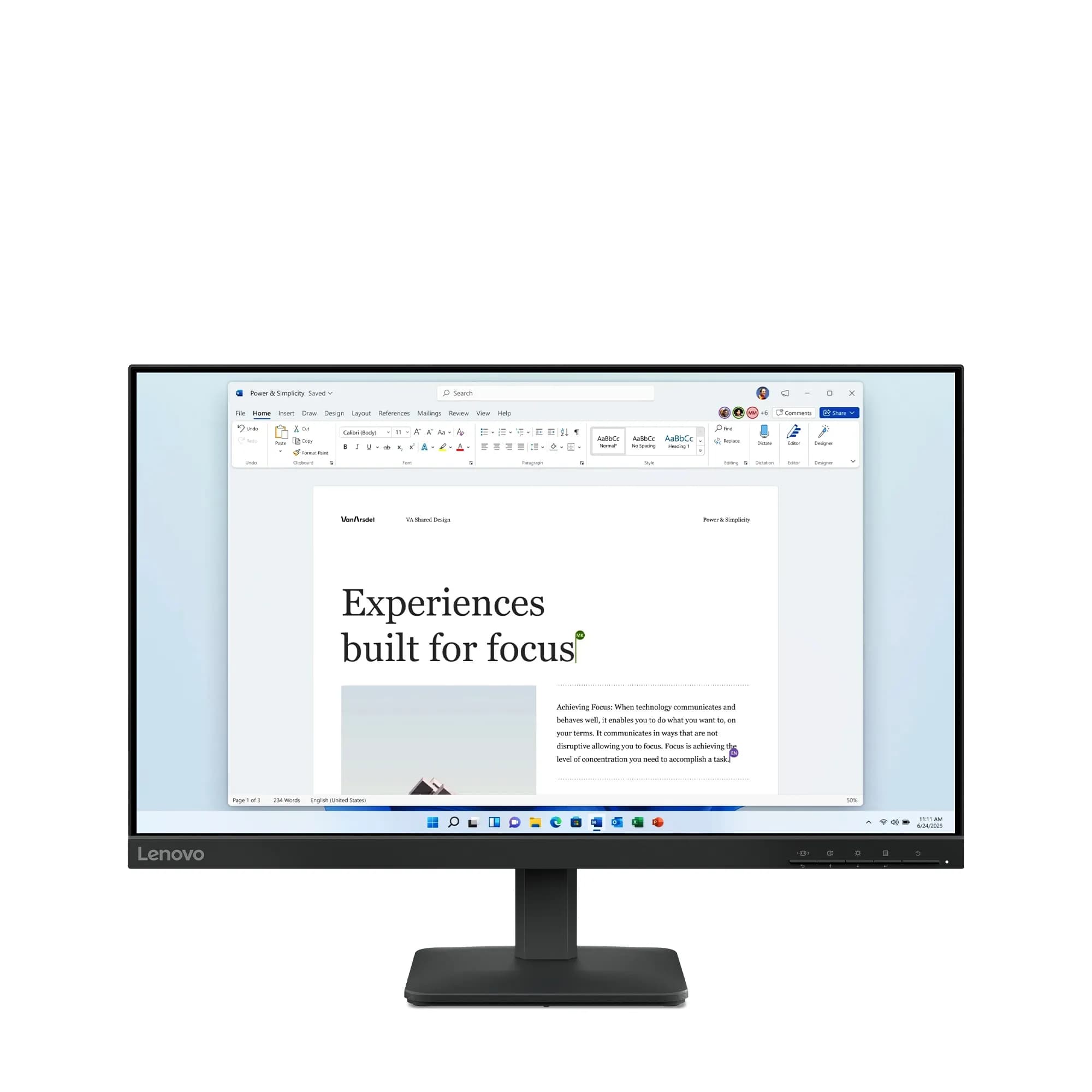 Lenovo L24-4e 23.8" Full HD, IPS -näyttö