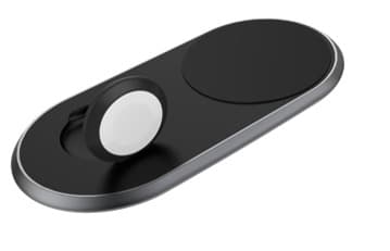 Epico Wireless Charging Base (for Apple Watch  &  iPhone) Aluminium - black