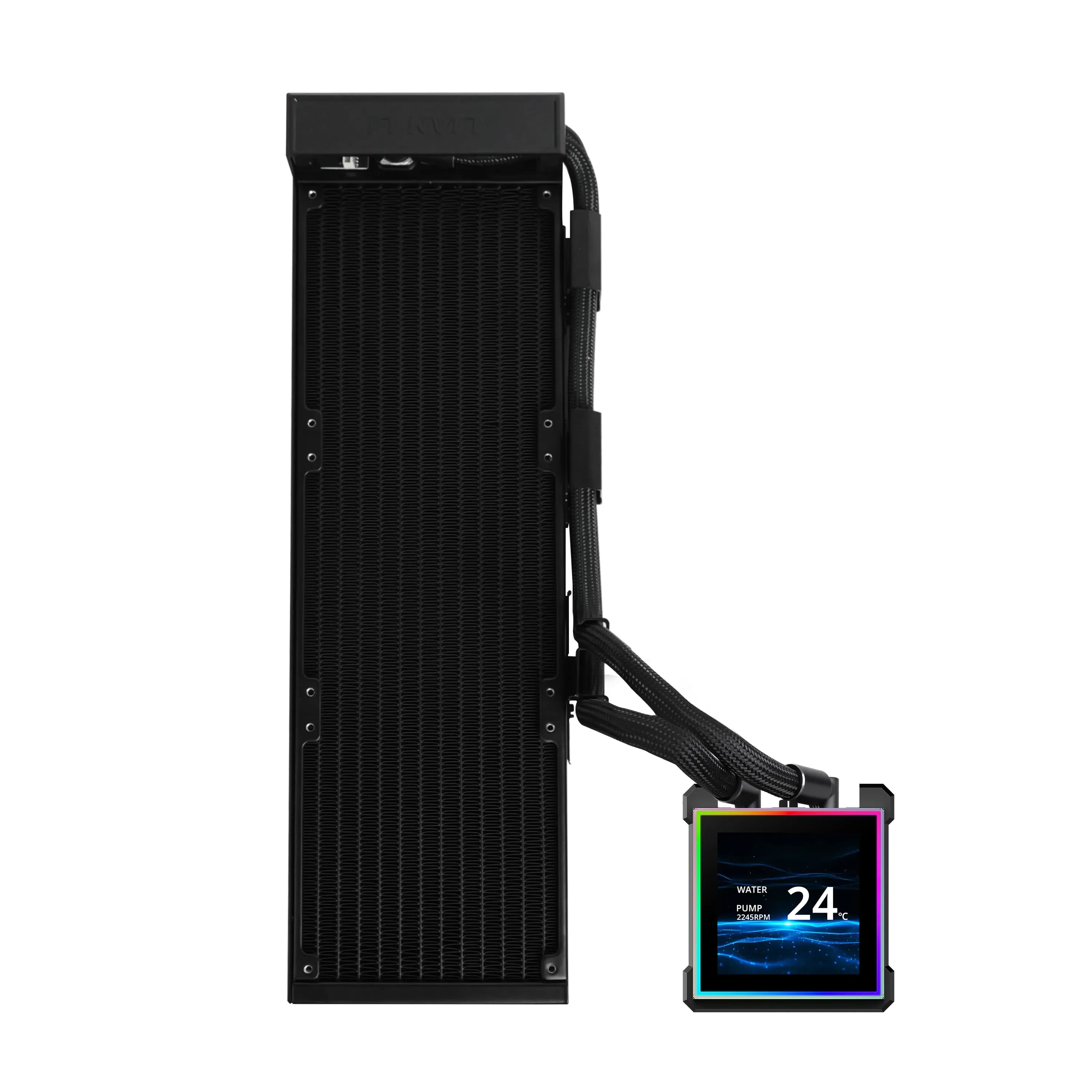 Lian Li Hydroshift II LCD-S 360N 360mm ARGB -nestejäähdytin, musta