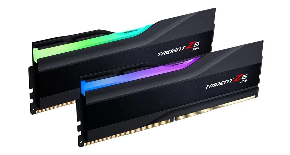 G.SKILL Trident Z5 RGB 32 Gt (2 x 16 Gt) DDR5 7600 MHz, CL36 -muisti (XMP)