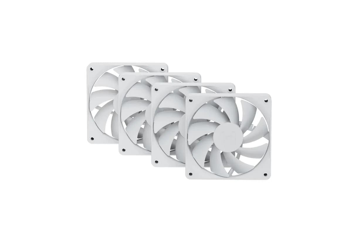 HYTE FA12 PWM ARGB -tuuletinsarja, nestelaakeri, 120 mm, 4 kpl, valkoinen