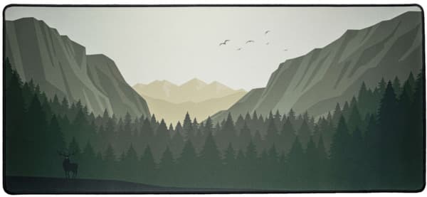 Mighty Setup Nature -pelihiirimatto, 900x400 mm, Nature