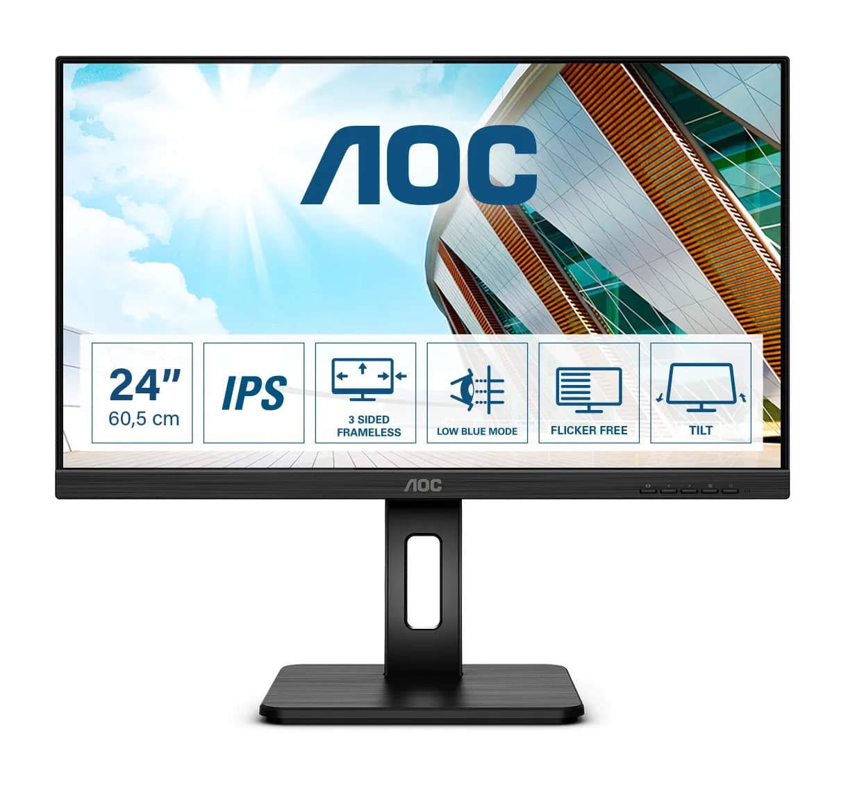 AOC Q24P2Q 23.8" QHD, IPS -näyttö, USB-C hub