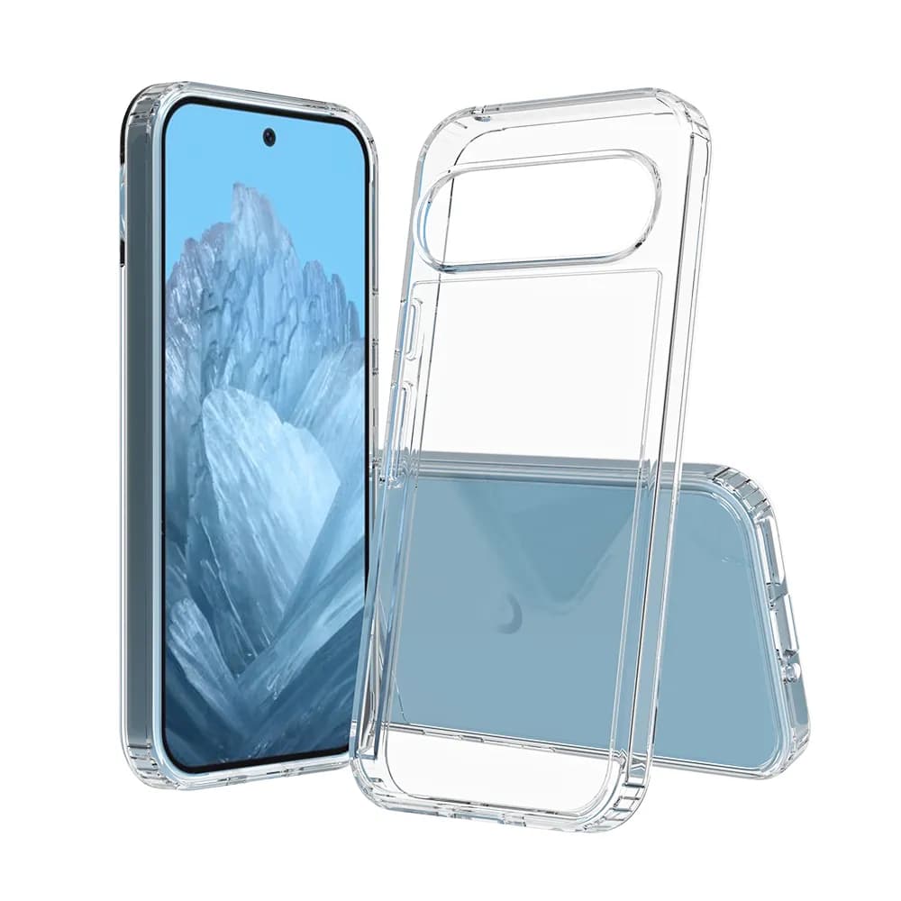 Screenor Bumper Google Pixel 9 / 9 Pro -suojakuori, Läpinäkyvä