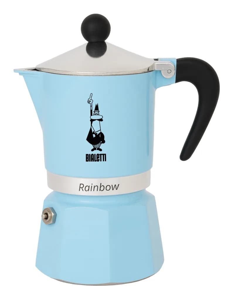 Bialetti Rainbow -espressokeitin, sininen, 1 kuppi