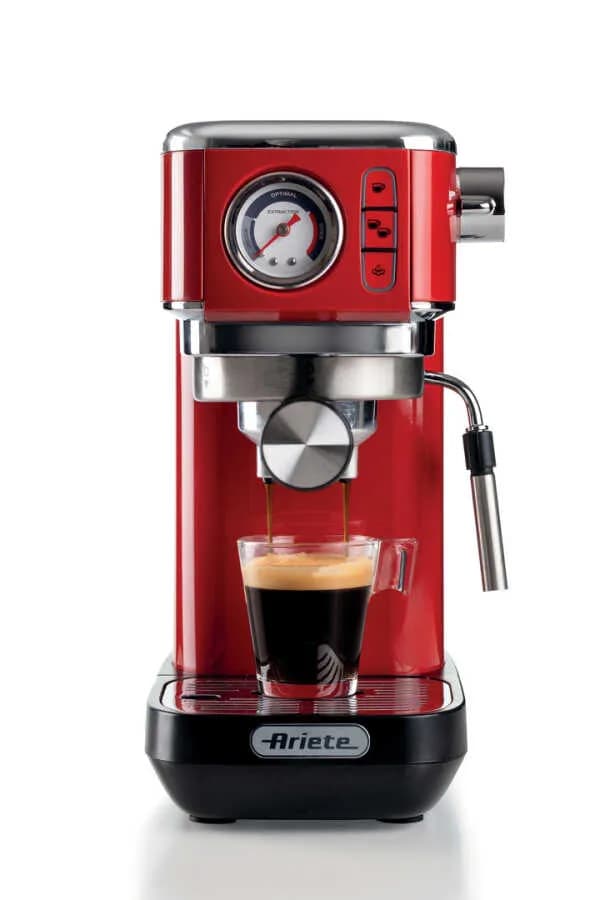 Ariete Slim Moderna 1381/33 -espressokone, punainen