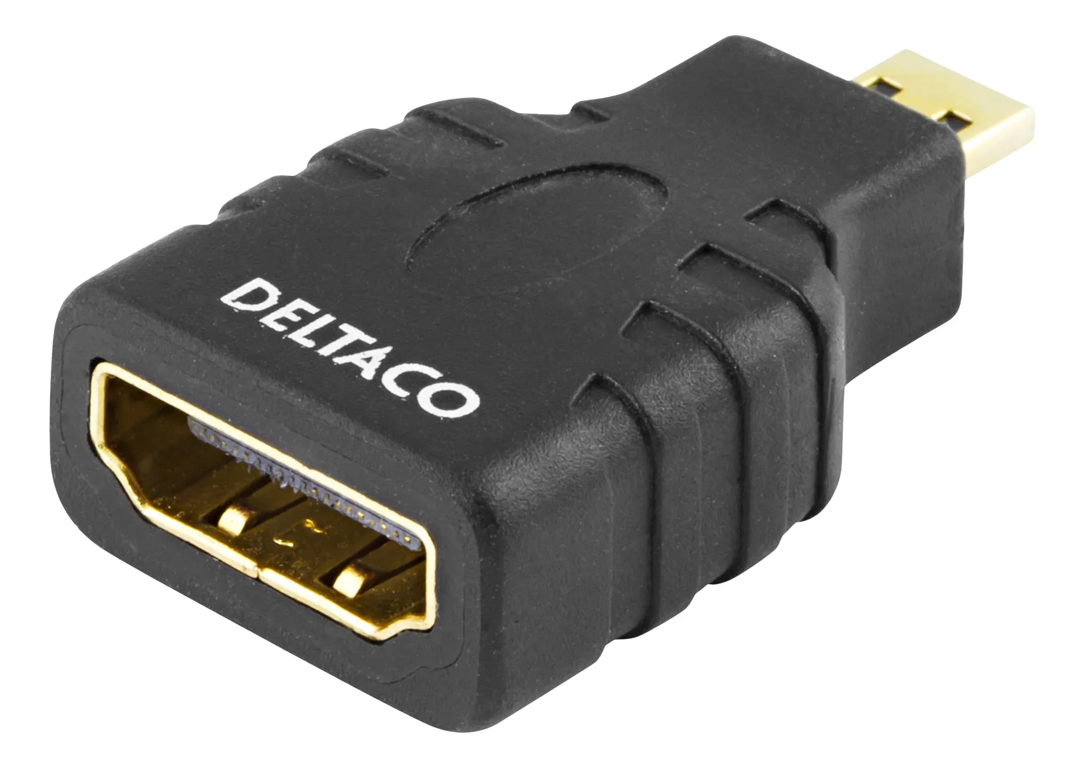 Deltaco HDMI / mikro-HDMI-sovitin, musta