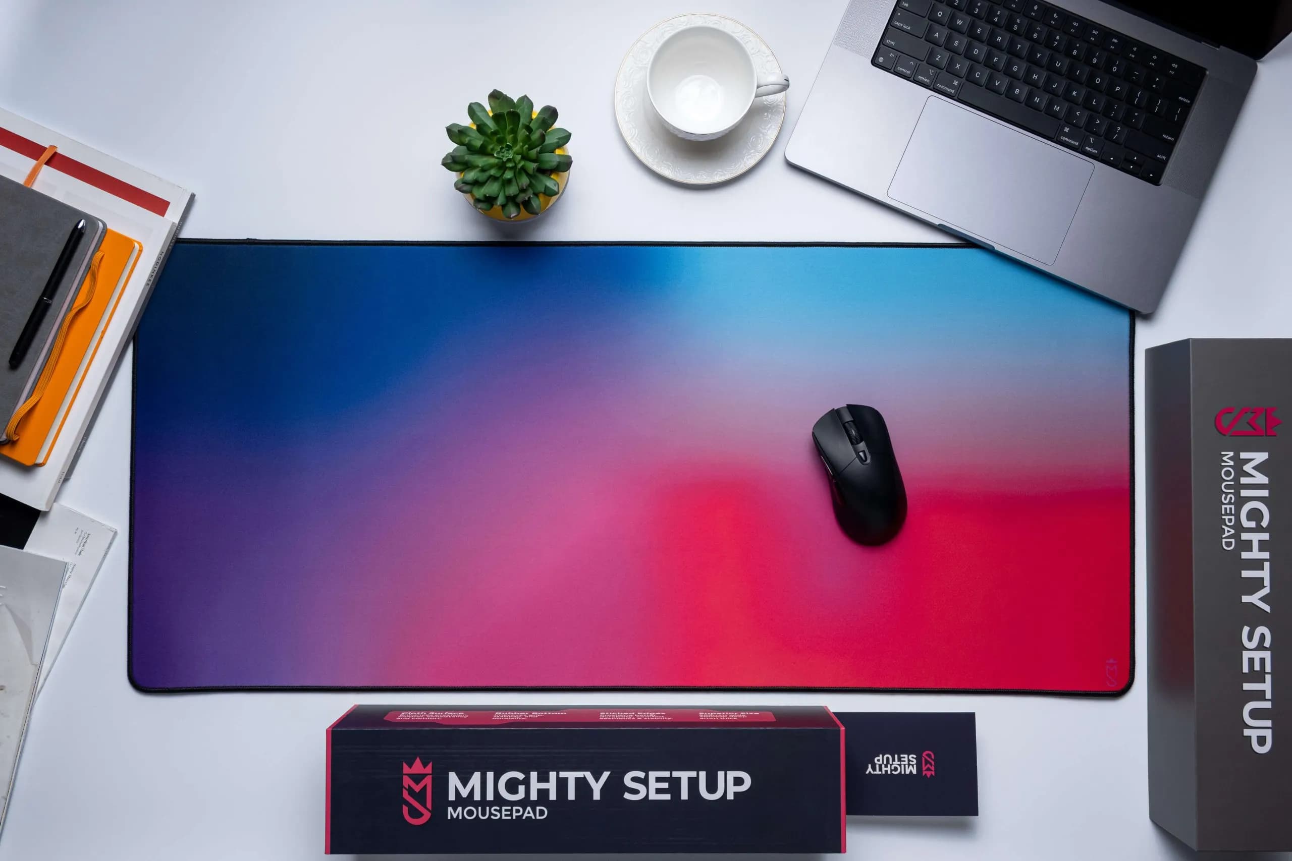 Mighty Setup MSMULTI -pelihiirimatto, 900x400 mm, sininen/punainen/violetti/vaaleanpunainen/vaaleansininen