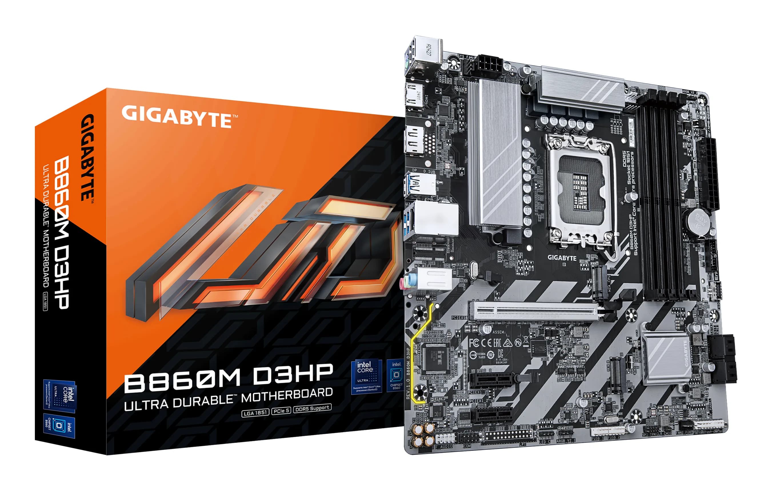 Gigabyte B860M D3HP DDR5 LGA1851 mATX -emolevy