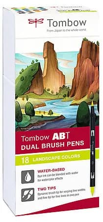 Tombow ABT Dual Brush 18P-6 Landscape carton (18)