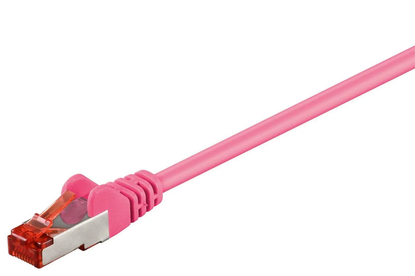 MicroConnect Cat6 F/UTP RJ45 0.25m -verkkokaapeli, pinkki