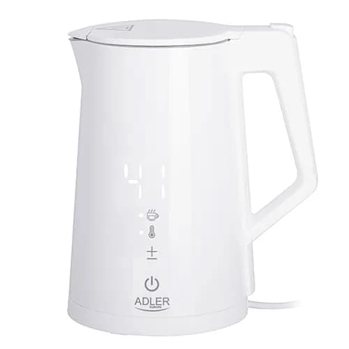 Adler AD 1345W -vedenkeitin, 1,7 l, 2200 W, valkoinen