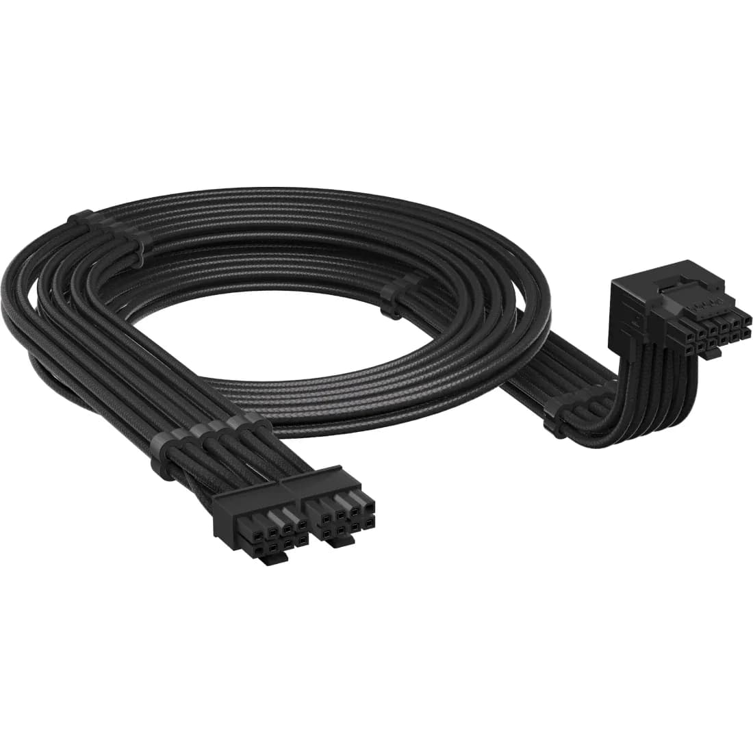 Corsair Type 5 90° 12V-2x6 Style B, 12V-2x6-sovitekaapeli, 65 cm, musta
