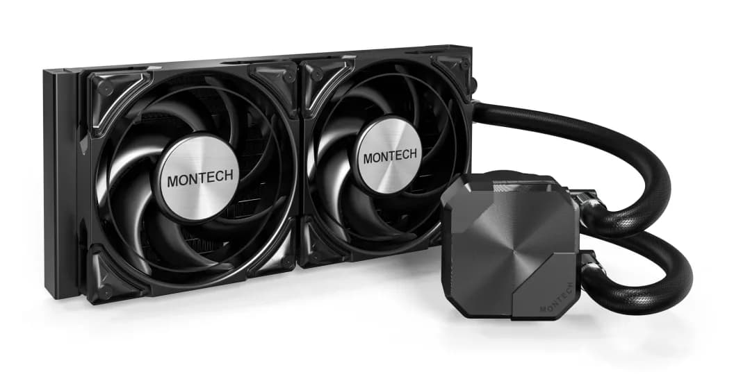 Montech HyperFlow Silent 240mm -nestejäähdytin, musta