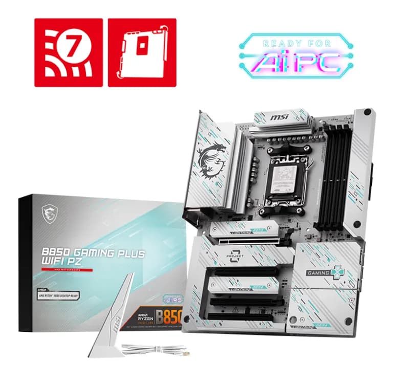 MSI B850 GAMING PLUS WIFI PZ WiFi 7 AM5 ATX -emolevy