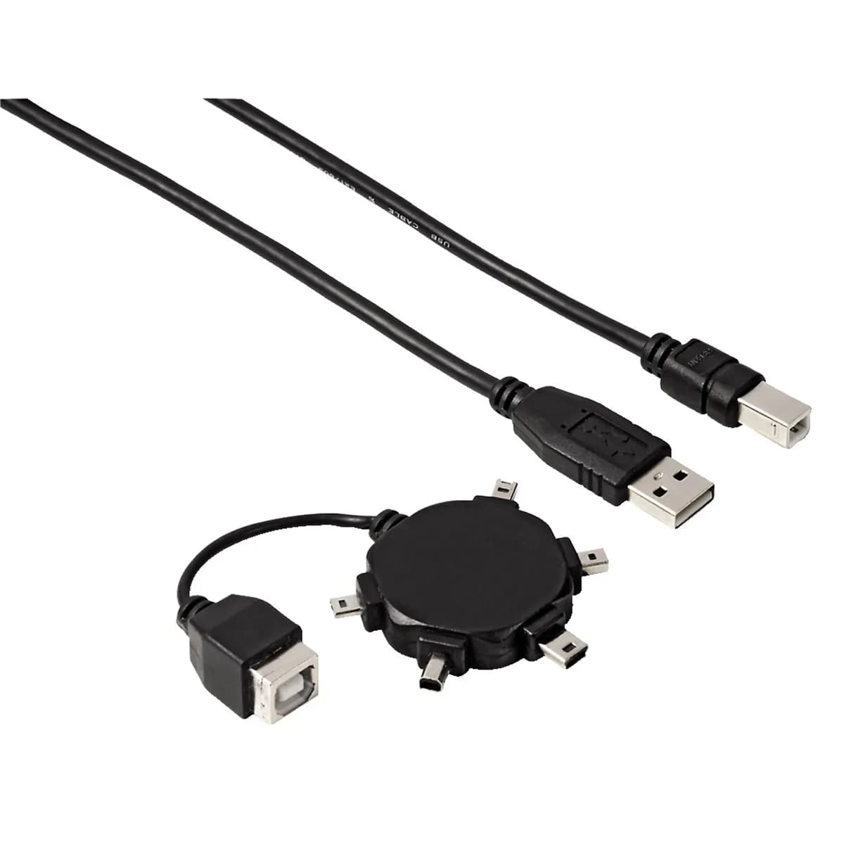 Hama USB-A – Mini USB -kaapeli, musta