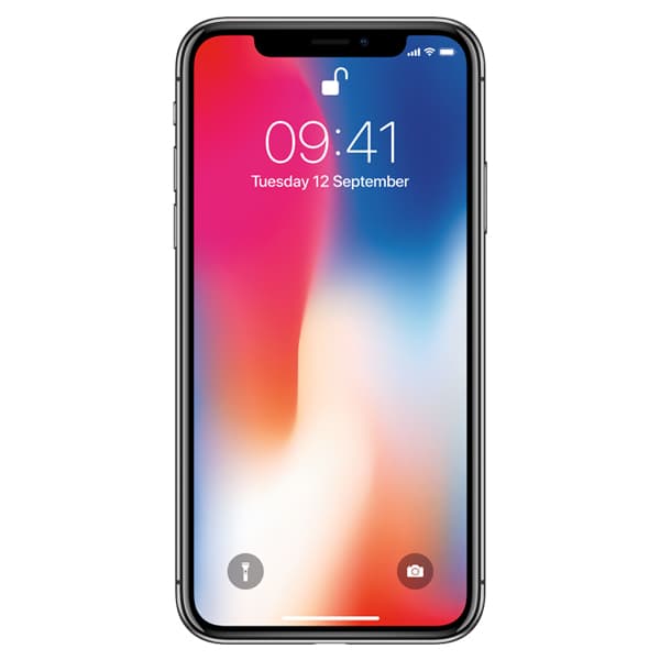 Kunnostettu iPhone X 64 Gt -puhelin, Tähtiharmaa (Hyvä kunto)
