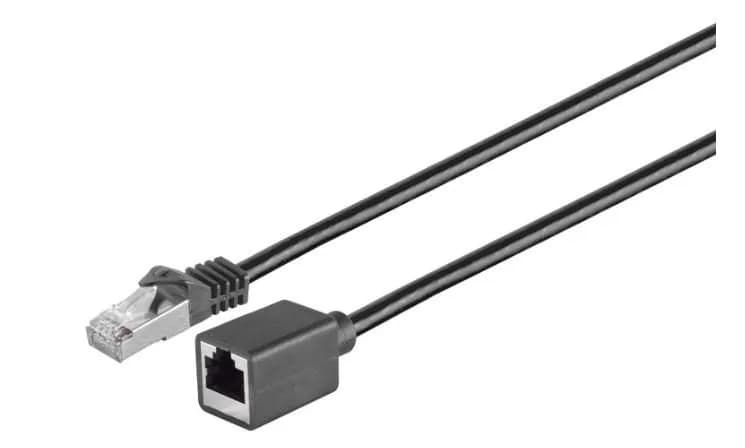 MicroConnect Cat6 F/UTP RJ45 0.5m -verkkokaapeli, musta