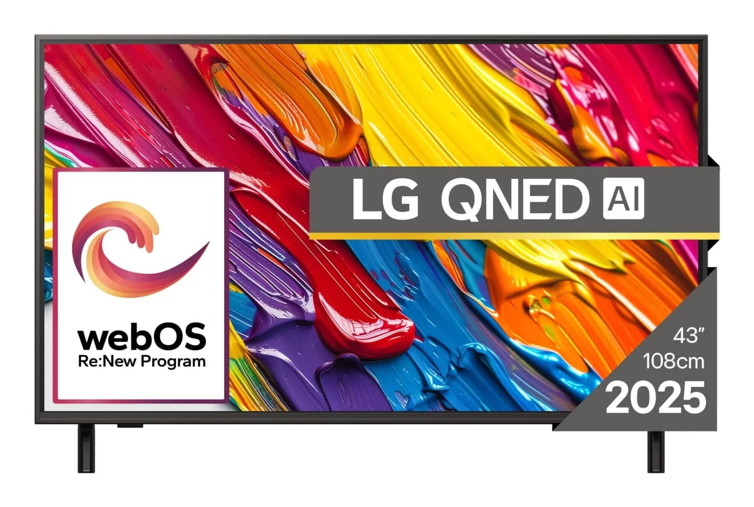 LG 43QNED84A3C 43" 4K webOS TV, 60 Hz, HDR10, HLG