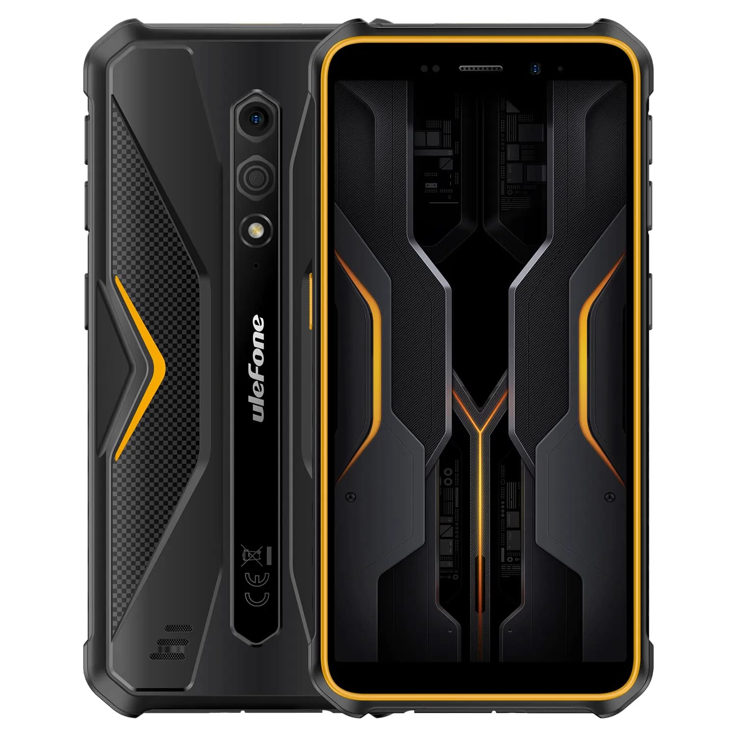 Ulefone Armor X12 Pro 4/64 Gt -puhelin, musta/oranssi