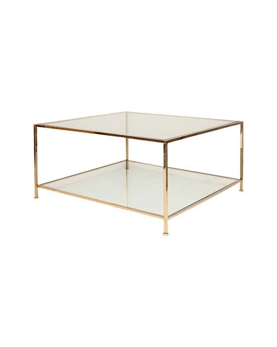 Big Square -sohvapöytä, messinki