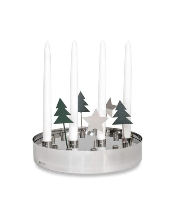 Jubel Advent Candlestick Silver