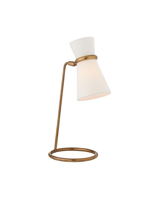 Clarkson pöytälamppu antiikkimessinki