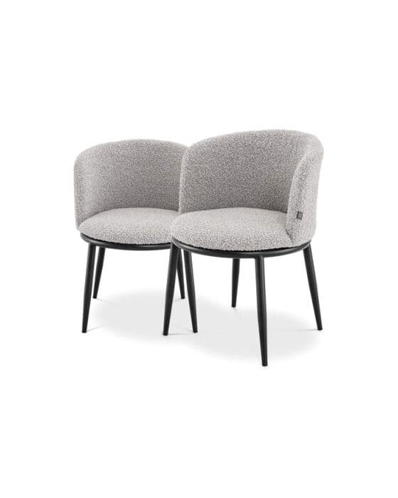 Filmore ruokatuoli bouclé grey 2 kpl