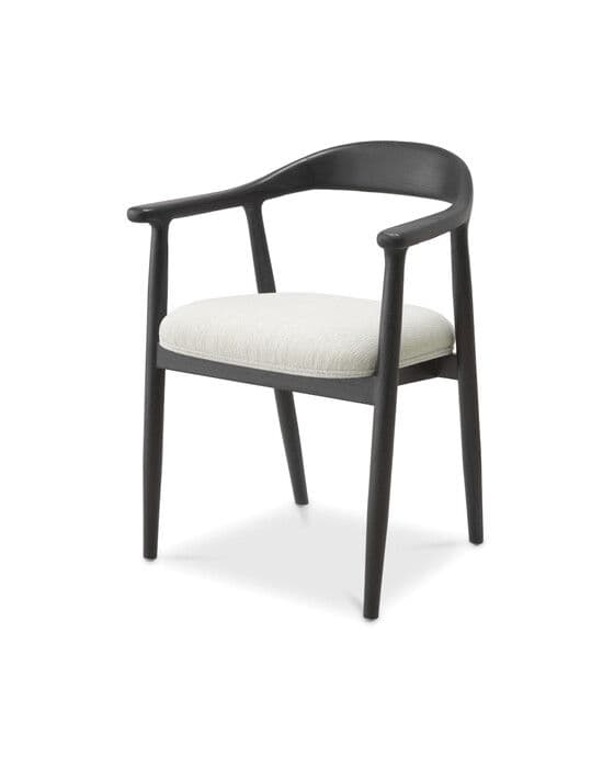 Beale ruokatuoli musta / valkoinen