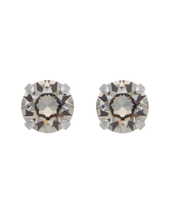Classic Stud Earrings greige rhodium