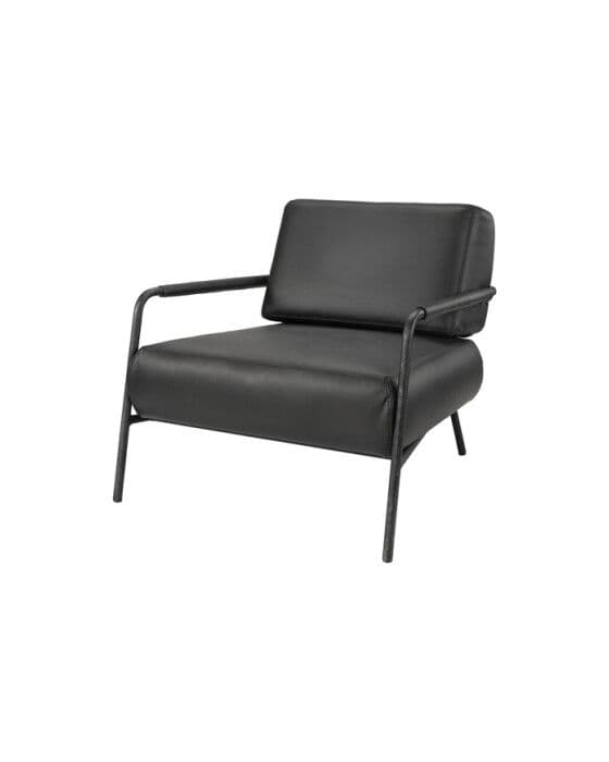 Sinclair-nojatuoli, musta/taupe