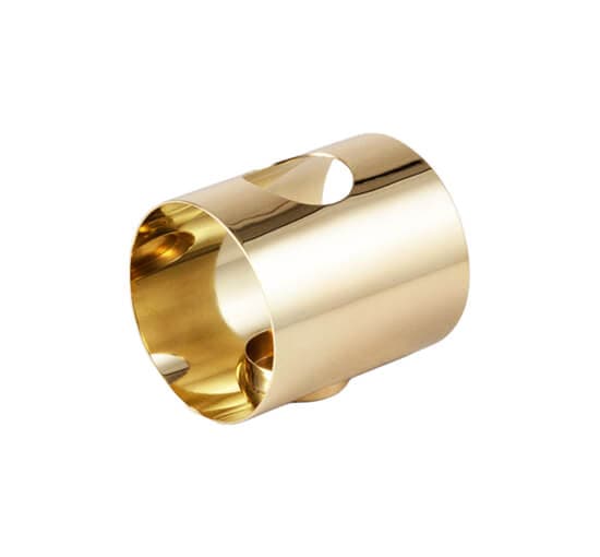 Pipe-kynttilänjalka, messinki