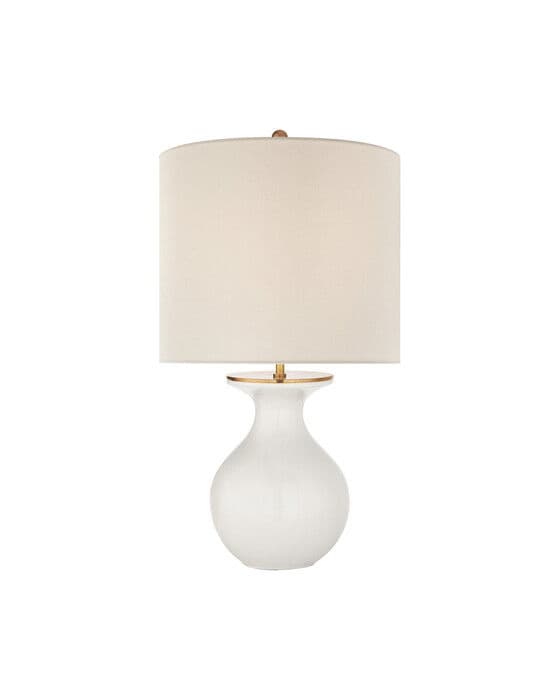 Albie Small Desk Lamp New White