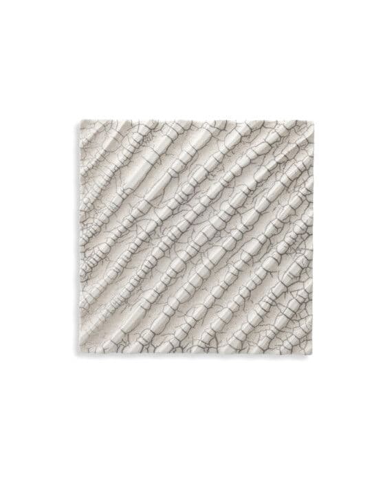 Division Diagonal Wall Decoration White