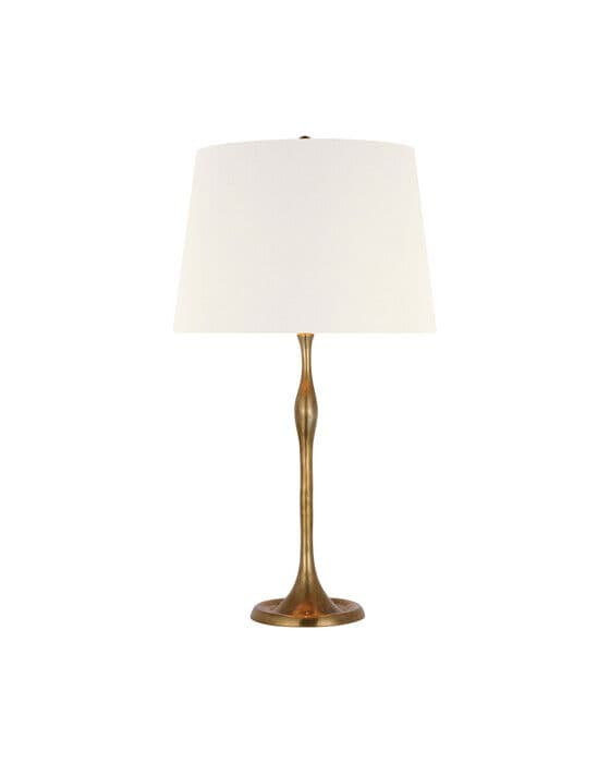 Romero Table Lamp Antique Brass/Linen
