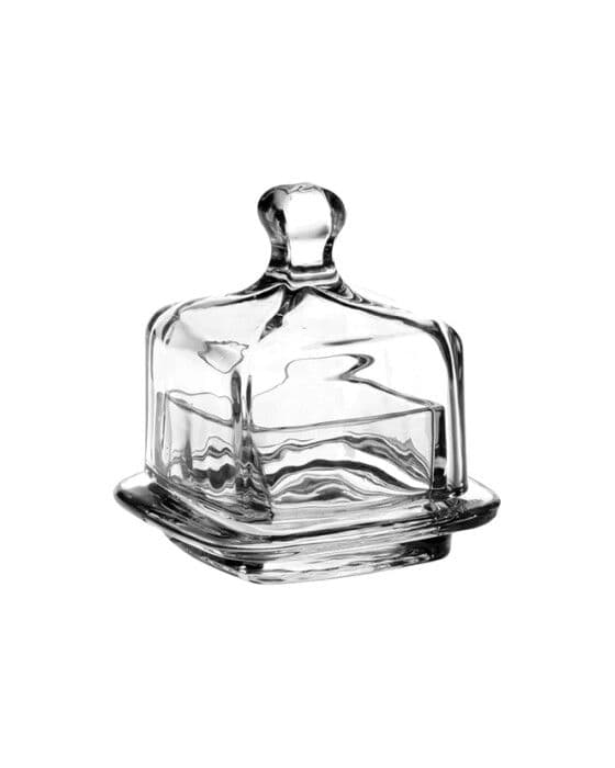 Capsano Butter Dish Clear Glass