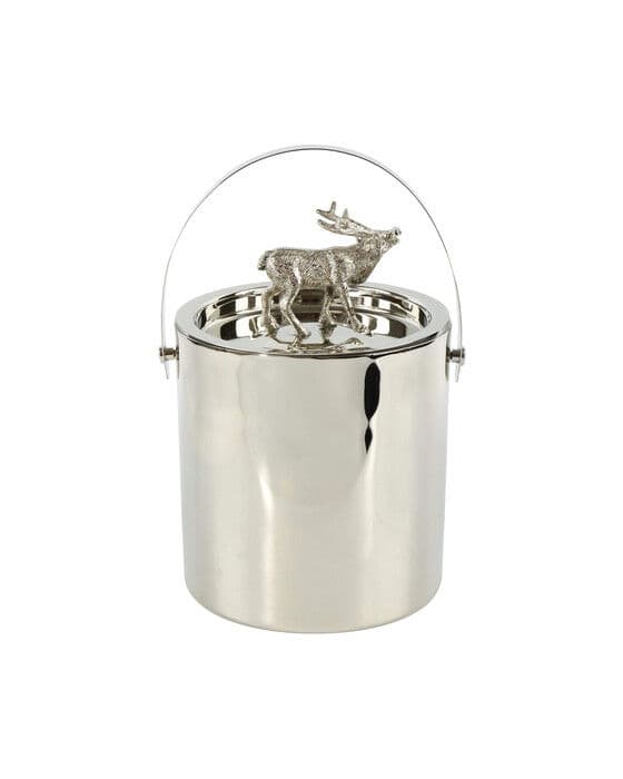 Kuusipeura jääpala-astia hopea