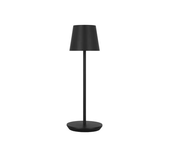 Nevis Accent Rechargeable Table Lamp Black