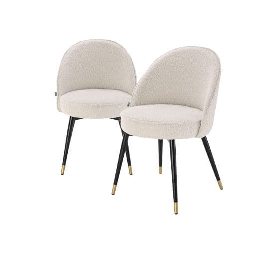 Cooper Dining Chair Bouclé Cream Set of 2