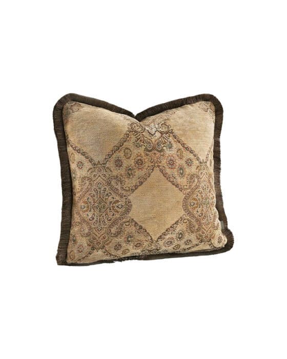 Miralago Paisley -tyynynpäällinen hapsuilla beige
