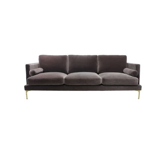 Bonham Sofa 3-seater Huckleberry/Brass