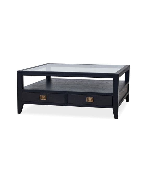 Martino-sohvapöytä lasitaso iconic black