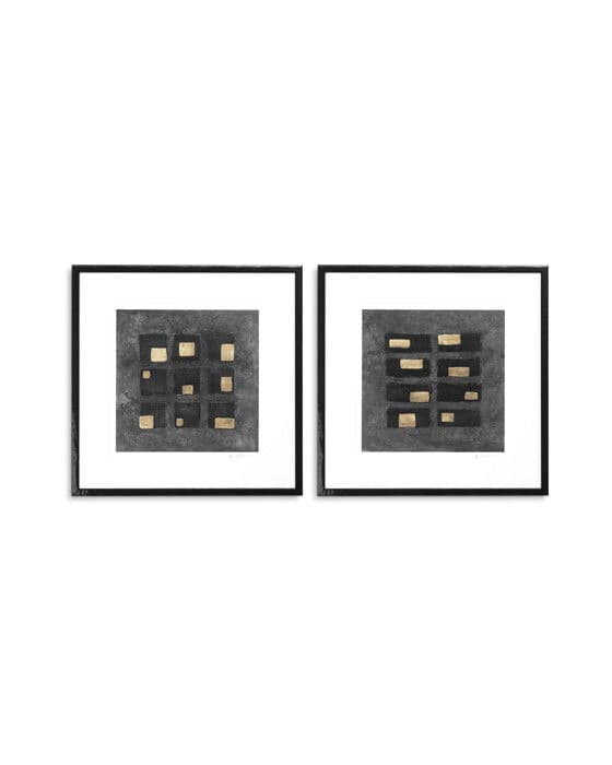 Washed Black Squares taulu Michael Willett 2 setti