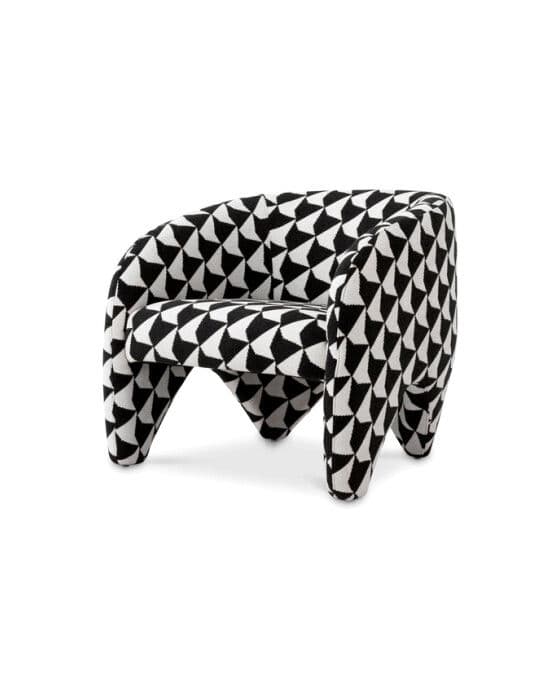 Toledo Chair Zenith Black And White