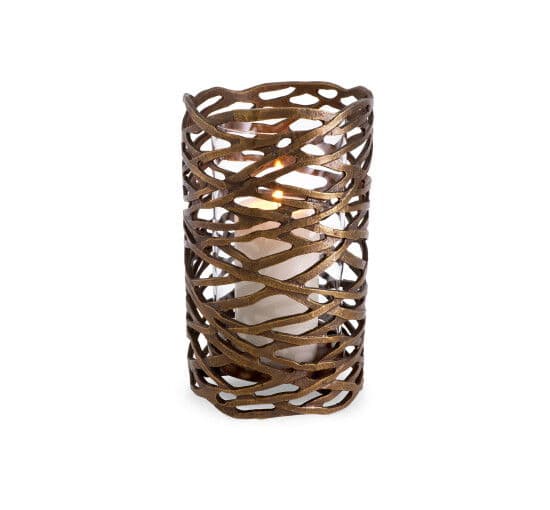 Lanai kynttilälyhty antiikkinen messinki