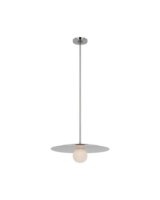 Pertica 18" Disc Pendant Nickel